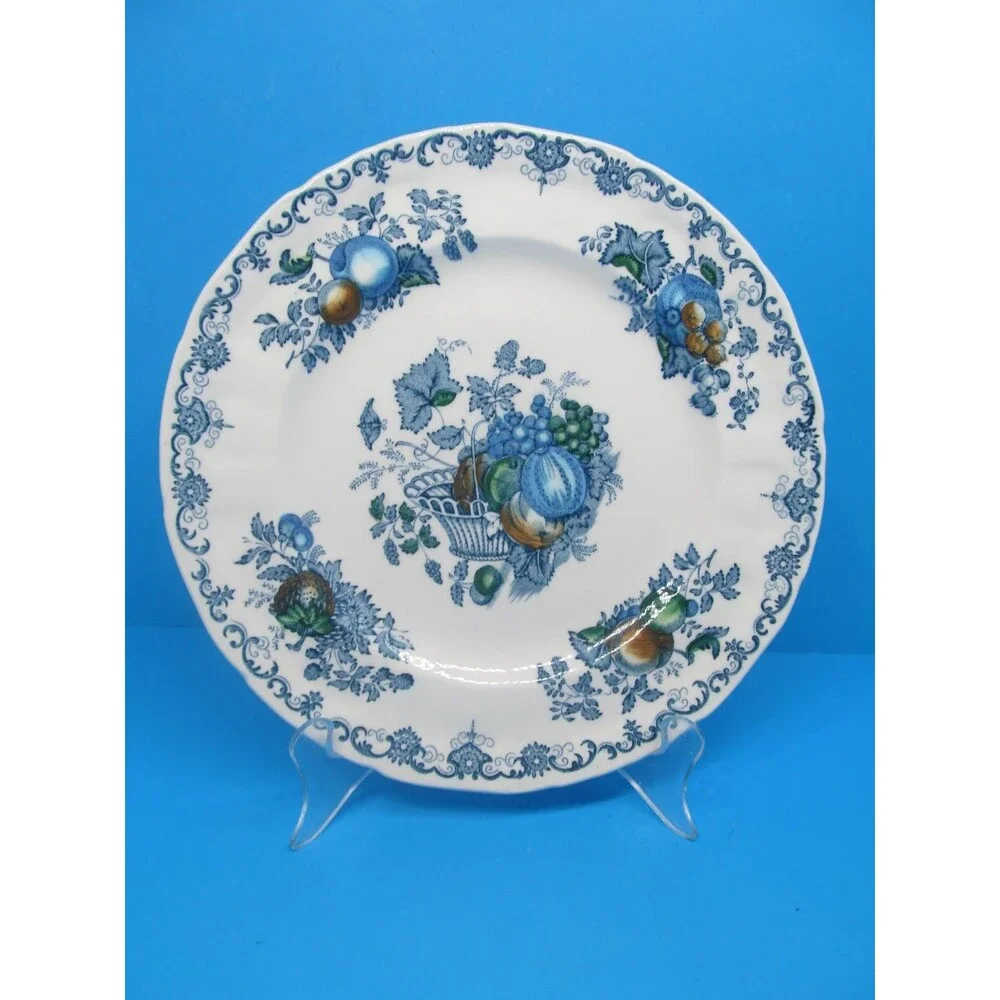 Masons Fruit Basket Blue 9